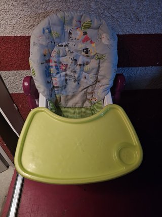 Trona bebé con cojín estampado