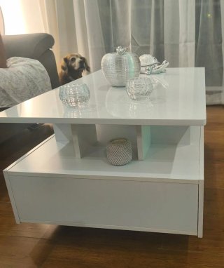 Mesa de centro moderna blanca (Negociable)