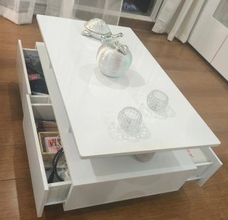 Mesa de centro moderna blanca (Negociable)