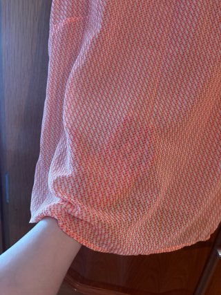 Polo sin mangas transparente estampado