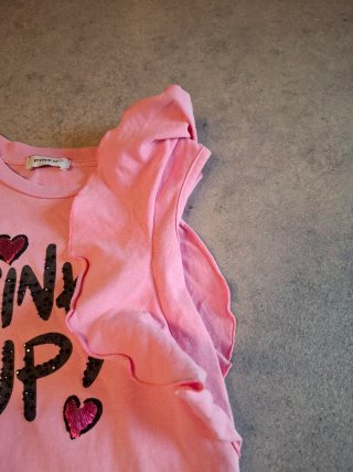 Abito Pinko rosa in cotone con glitter 3-4 anni