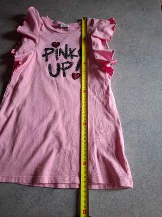 Abito Pinko rosa in cotone con glitter 3-4 anni