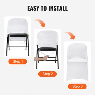 Cubiertas de Silla Plegables de Spandex Elástico, Cubierta de Silla Universal Ajustada, Fundas Protectores Removibles y Lavables, para Bodas, Vacaciones, Banquetes, Fiestas, Celebraciones, Comedor...