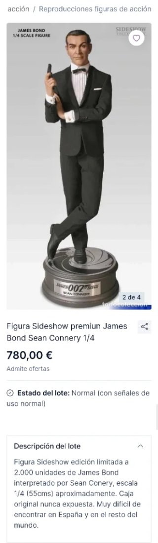 Figura James Bond by Sean Connery (Sideshow)