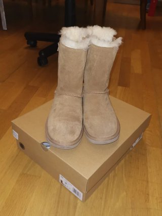 Botas UGG Classic Short Double Zip Beige Talla 39