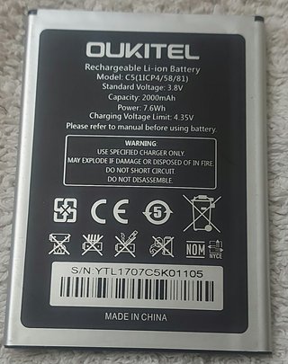 Batería para Oukitel C5 Pro