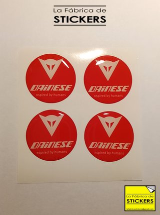 4 Pegatinas Dainese Resina 3cm