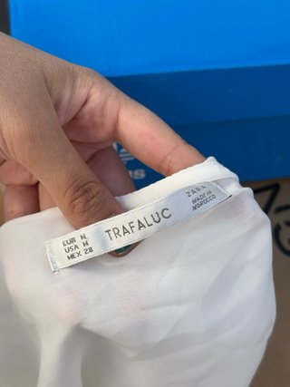 Top blanco de tirantes finos talla M Zara