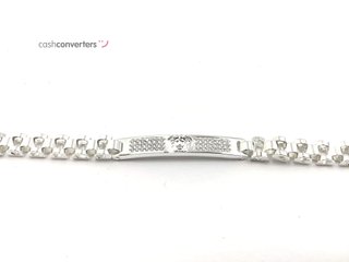 esclava plata 925mm con piedra con circonita