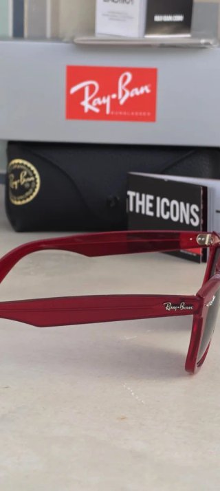Gafas de sol Ray-Ban Wayfarer 2140 transparent red