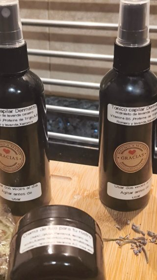 Tónico capilar y champú sólido natural Dermatitis