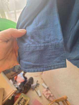 Camisa Lacoste Manga Larga Azul