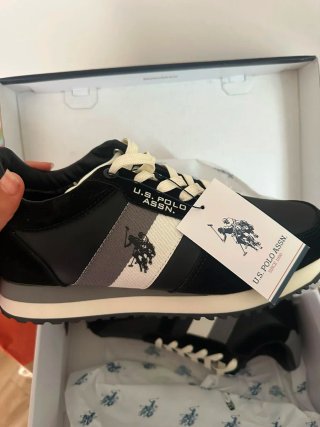 Zapatos Polo Assn. Originales Negro/Gris