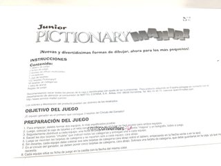 juegos de mesa mattel junior pictionary mania