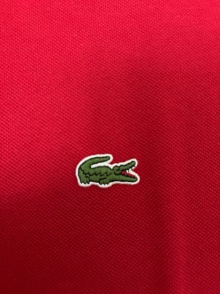 Polo Lacoste Rojo Talla M
