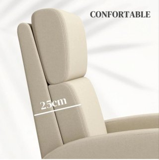 2 Poltrone Relax Manuali Beige Chiaro NUOVE