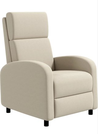 2 Poltrone Relax Manuali Beige Chiaro NUOVE