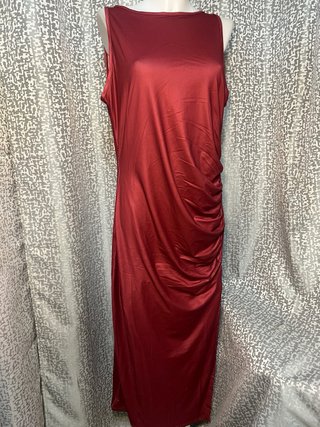Vestido Rojo Largo,talla xl