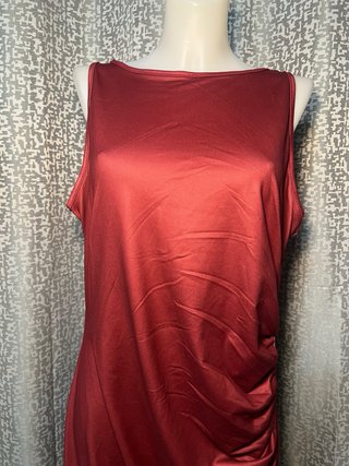 Vestido Rojo Largo,talla xl