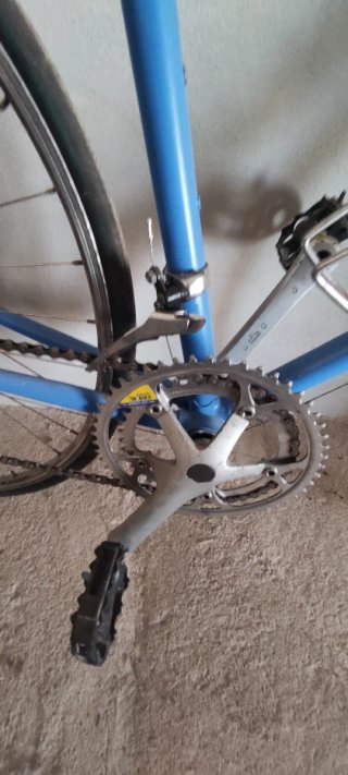 Bicicleta carretera Benotto antigua azul