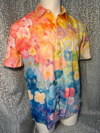 Camisa HOMBRE floral multicolor Talla L