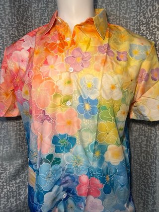 Camisa HOMBRE floral multicolor Talla L