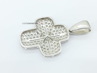 crucifijo oro 18k con piedra con diamante