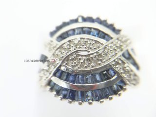 anillo oro 18k con piedra con diamante,zafiro