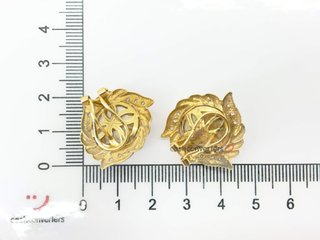 pendientes oro 18k con piedra con perla,circonita
