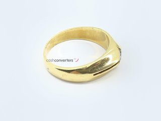 anillo oro 18k con piedra con circonita