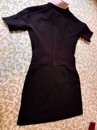 Vestido Louis Vuitton Negro Cuello Peter Pan Talla