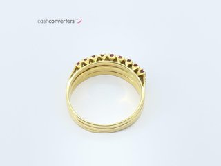 anillo oro 18k con piedra con diamante,esmeralda,rubi
