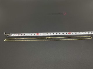 cadena oro 18k 27cm