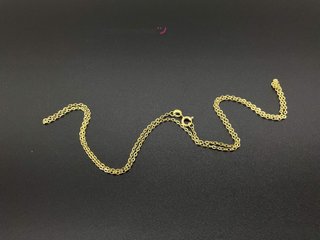 cadena oro 18k 27cm