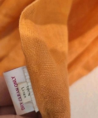 Pañuelo maxi de lino naranja