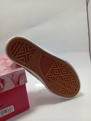 Scarpe bimba Lelli Kelly nuove tela floreale lacci