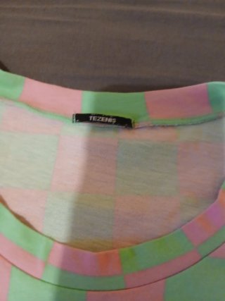 Conjunto camiseta y shorts cuadros