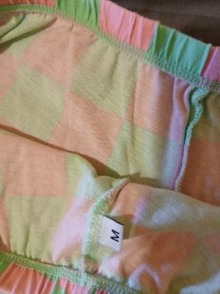 Conjunto camiseta y shorts cuadros