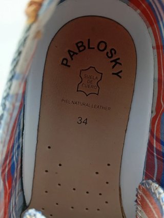 Scarpe bimbo tela jeans Pablosky nuove
