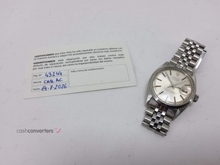 reloj pulsera caballero rolex oyster perpetual datejust 1600 (recien revisado casa oficial y correa original)