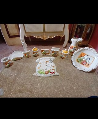 Set accessori cucina ceramica