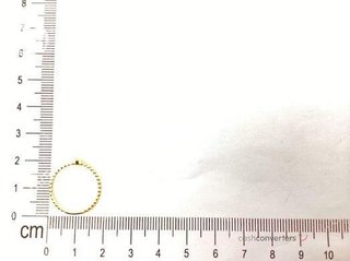 anillo oro 18k con piedra con circonita t. 12 (16,56 mm)
