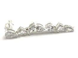 pendientes plata 925mm con piedra con circonita