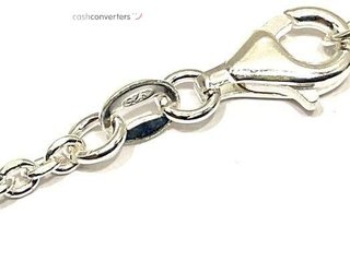 collar plata 925mm con piedra con perla 20 2.5cm