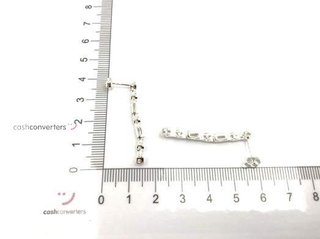 pendientes plata 925mm con piedra con circonita
