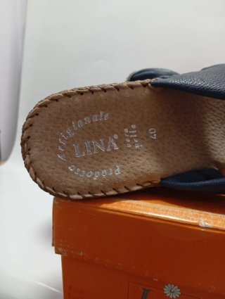 Zoccoli donna Lina blu nuovi