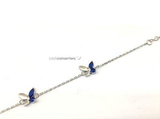 pulsera plata 925mm con piedra con circonita