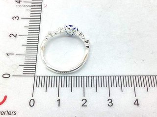 anillo plata 925mm con piedra con circonita t. 1 (13,05 mm)
