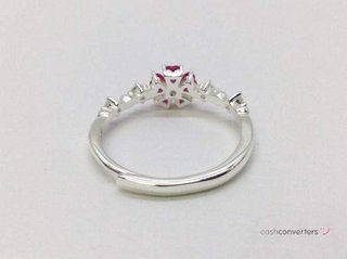 anillo plata 925mm con piedra con circonita t. 1 (13,05 mm)