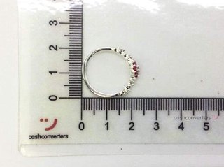 anillo plata 925mm con piedra con circonita t. 1 (13,05 mm)